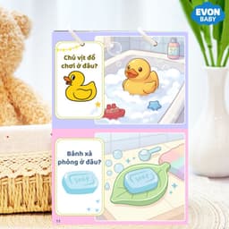 Thẻ Flash EVON BABY dạy bé tập nói - ĐỒ VẬT VỊ TRÍ Ở ĐÂU NHỈ ? 4