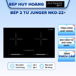 Bếp từ đôi Junger NKD-22+ , Chính hãng bảo hành, Nhập Thái Lan, Tiết Kiệm Điện, Bền Bỉ 1