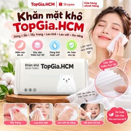Combo 4 Bịch Khăn mặt khô TopGia Khăn tẩy trang dùng 1 lần,an toàn-lành tính phù hợp cho mọi làn da 2