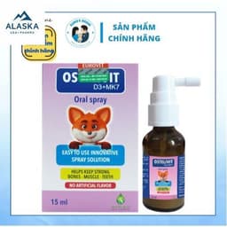 Vitamin D3 K2 Mk7 Dạng Xịt Cho Bé Ostelivit D3+MK7 Hỗ Trợ Tăng Chiều Cao, Kích Thích Mọc Răng (Chính Hãng) 1