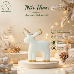 Nến Thơm Giáng sinh Sáp sạch & Tinh dầu thiên nhiên nguyên chất, quà tặng - Nhiều mẫu mã Opono Natural 2