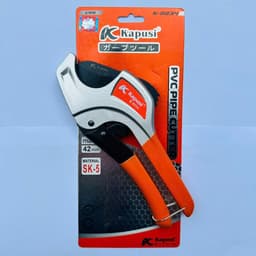 Kéo Cắt Ống Nhựa PVC PPR PE 42mm KAPUSI Japan Tay Xám Cam K0234 – Thép Mangan, Trợ Lực 9