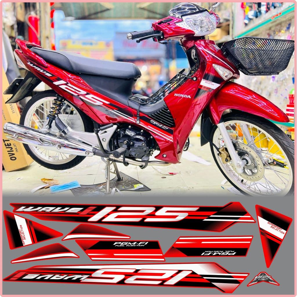 Tem rời xe future neo mẫu wavei 125 DECAL PVC 3 LỚP
