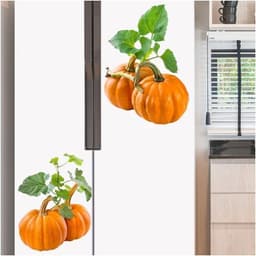 Decal Dán Hình Quả Bí Ngô 3D Trang Trí Tủ Lạnh, Tủ Bếp Chống Thấm Nước 4