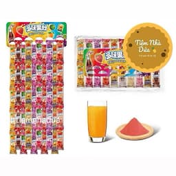 Dây 200 gói trà bột trái cây 6 vị pha nước tiện lợi, bột trái cây pha nước giải khát mùa hè siêu ngon 1