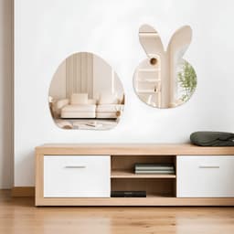 Gương Mềm Acrylic Dán Tường Tự Dính Decor Phòng Ngủ Phòng Tắm HomeMate, Gương Chống Vỡ Makeup Decor Nhà Cửa 9