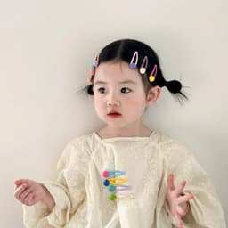 Túi 10 Chiếc Ghim Cặp Tóc Dễ Thương Trẻ Em, Nhiều Màu Sắc Series Scrunchies VOICON-[DA66] 2