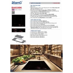 Bếp từ 3 vùng BLANC 633BK | Nhập khẩu Thái Lan | Công nghệ Inverter | Bảo hành 3 năm 5