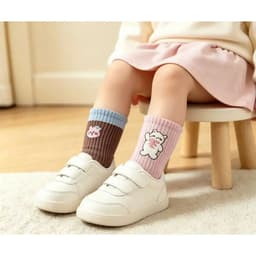 Set 10 Đôi Tất Trẻ Em Với Thiết Kế Dễ Thương Phù Hợp Cho Trẻ 1-4, 4-8, 8-12 Tuổi 6