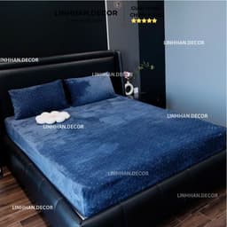 Bộ ga gối nỉ nhung sữa 3 món cao cấp, dày dặn ấm áp, không rụng lông, họa tiết dễ thương, dùng mùa đông 2026 4