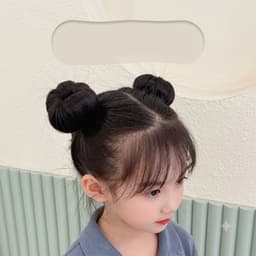 Búi Tóc Độn Phồng Tròn Củ Tỏi, Mút Độn Búi Tóc Donut Tạo Kiểu Phồng Tóc Cho Bé Gái 2