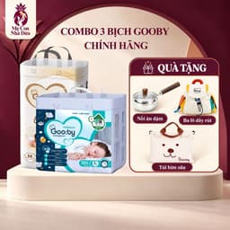 [Mua 3 Lấy Quà] Combo 3 bịch bỉm quần (ngày và đêm) Gooby siêu mỏng, đủ size M,L,XL,XXL,XXXL 1