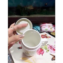 Ca (cốc) Sứ Giữ Nhiệt Nắp Bạc ( hình ngẫu nhiên) 3