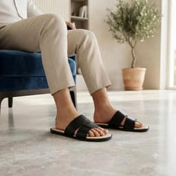 NEW  FASHION 2026 - Dép quai ngang nam thời trang phong cách trẻ, chất liệu da microfiber sang trọng đế mỏng nhẹ B456 3