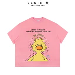 Áo Thun BOXY Local Brand VEQISTU "Vịt Cafe + Vịt Xù", Áo Thun Boxy Form Rộng Unisex 250Gsm  Cotton 8