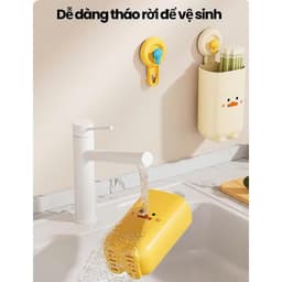 Hộp Đựng Đũa Muỗng Treo Tường Nhựa ABS Cao Cấp Thoáng Khí Ngăn Ẩm Mốc Ống Đựng Đũa Chống Bụi Tích Hợp Móc VOICON-TTA11 7