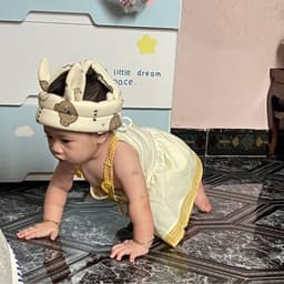 Mũ bảo hiểm bảo vệ đầu cho bé tập bò, tập đi chống và đập, nón bảo vệ đầu bé tập bò siêu nhẹ Trẻ mới tập đi 4