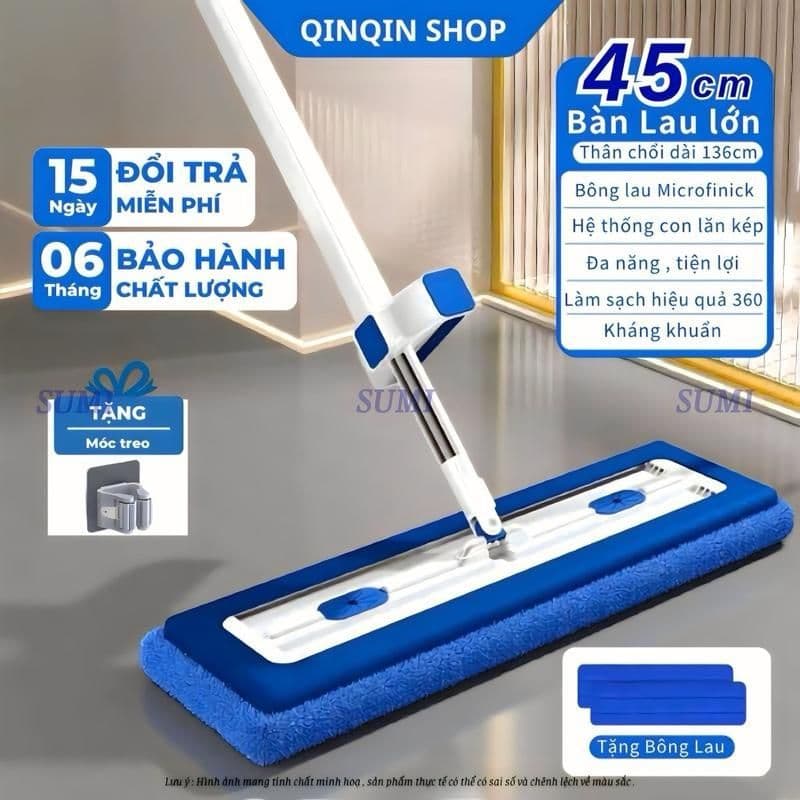 Cây Lau Nhà Tự Vắt SUMI Thế Hệ Mới 2026, Cây Chổi Lau Nhà Microfinick Đa Năng Làm Sạch Thông Minh 360 Độ,SH5C