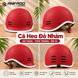 [ĐẠT CHUẨN AN TOÀN] Combo 2 Mũ Bảo Hiểm Cá Heo Nửa Đầu Nam Nữ Dễ Thương Thời Trang 4