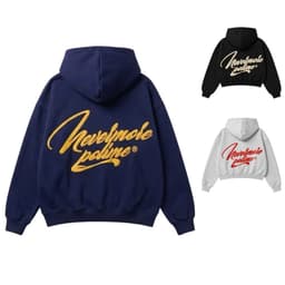 Áo Khoác Nỉ Form Boxy NeverMore Polime Chất Vải Nỉ Bông Form Unisex Nam Nữ - Màu xám đậm sau LƯNG 1