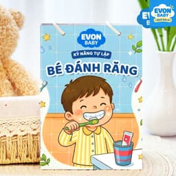Thẻ Flash EVON BABY dạy bé tập nói - BÉ TẬP ĐÁNH RĂNG 1