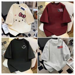 ÁO PHÔNG THUN NAM NỮ TAY LỠ FORM RỘNG IN HÌNH COTTON MỀM MỊN, THOÁNG MÁT.-FOLLOW 1