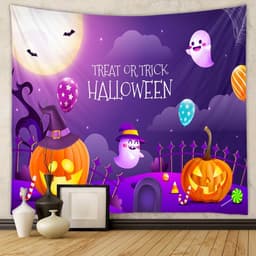 Có 2mx3m Phông Nền Halloween - Tranh vải trang trí Halloween Phông nền In Bạt chụp ảnh Phông checkin Halloween 5