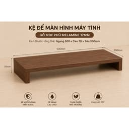Kệ Để Màn Hình Máy Tính MDF Phủ Melamine | Kệ Nâng Màn Hình Để Bàn, Kệ Kê Màn Hình MÀU NGẪU NHIÊN LUX15 4