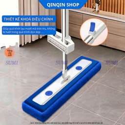 Bộ cây Lau Nhà Tự Vắt SUMI Bông Microfinick Thế Hệ Mới, Cây Chổi Lau Nhà Đa Năng,Làm Sạch 360 Độ Thông Minh B-SH5C 8
