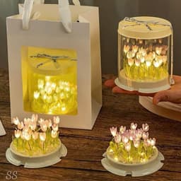 Đèn Ngủ Tulip Handmade Tự Làm DIY | Quà Tặng Người Yêu Sinh Nhật Bạn Gái Ý Nghĩa VOICON-[SS67] 8