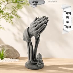 Bộ tiểu Tôn Ngộ Không giác ngộ đá sa thạch ST.PVN2678 - Tượng deco, trang trí tiểu cảnh, bán cạn, terrarium 7