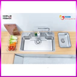 Chậu Rửa bát 1 Hố Nobinox NL724D, Kích Thước 72x48cm | hàng chính hãng 2