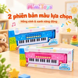 Đàn Piano Mini 32 Phím Đa Chức Năng Cho Bé MimiToys - Kèm Micro, Có Nhạc Và Hỗ Trợ Học Âm Nhạc Sớm 4