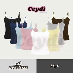 (NEW - Các size <48KG mặc vô tư) [KÈM ĐỆM MÚT ][2S] Áo 2 dây ĐỆM mút thắt eo siêu tôn dáng 1