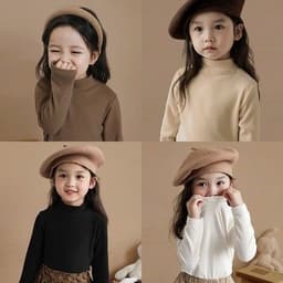Áo giữ nhiệt cổ cao cho bé chất liệu bo zip mềm mại, co giãn , giữ ấm tốt, size 8-30kg [ KHÔNG CẦN TĂNG SIZE] 1