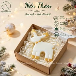 Nến Thơm Giáng sinh Sáp sạch & Tinh dầu thiên nhiên nguyên chất, quà tặng - Nhiều mẫu mã Opono Natural 6