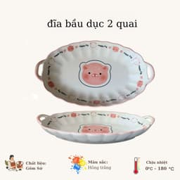 BÁN LẺ BÁT ĐĨA HEO HỒNG , SET BÁT CHÉN ĐĨA HEO XINH XẮN 5