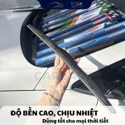 BỘ GẠT MƯA Ô TÔ Xe HYUNDAI i10, i20, Accent, Elantra, Tucson, Santafe - COMBO 2 GẠT Thân Mềm 3 Khúc Cao Cấp UP PARTS 6