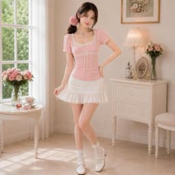 Áo thun nữ croptop viền ren phong cách tiểu thư chất thun tăm xinh đẹp  KD74 - Sam botique 5