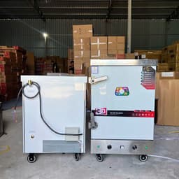 Tủ hấp đa năng 6 khay cho bánh bao, xúc xích, lạp xưởng, giò chả, bánh tẻ, bánh nếp. 3