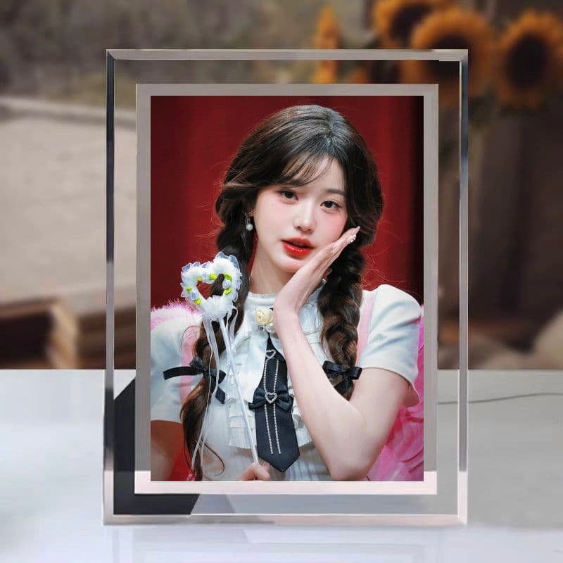 Khung Ảnh Kính JANG WONYOUNG IVE Nhiều Mẫu Idol Kpop Kèm Ảnh Trang Trí Để Bàn Quà Tặng Fan