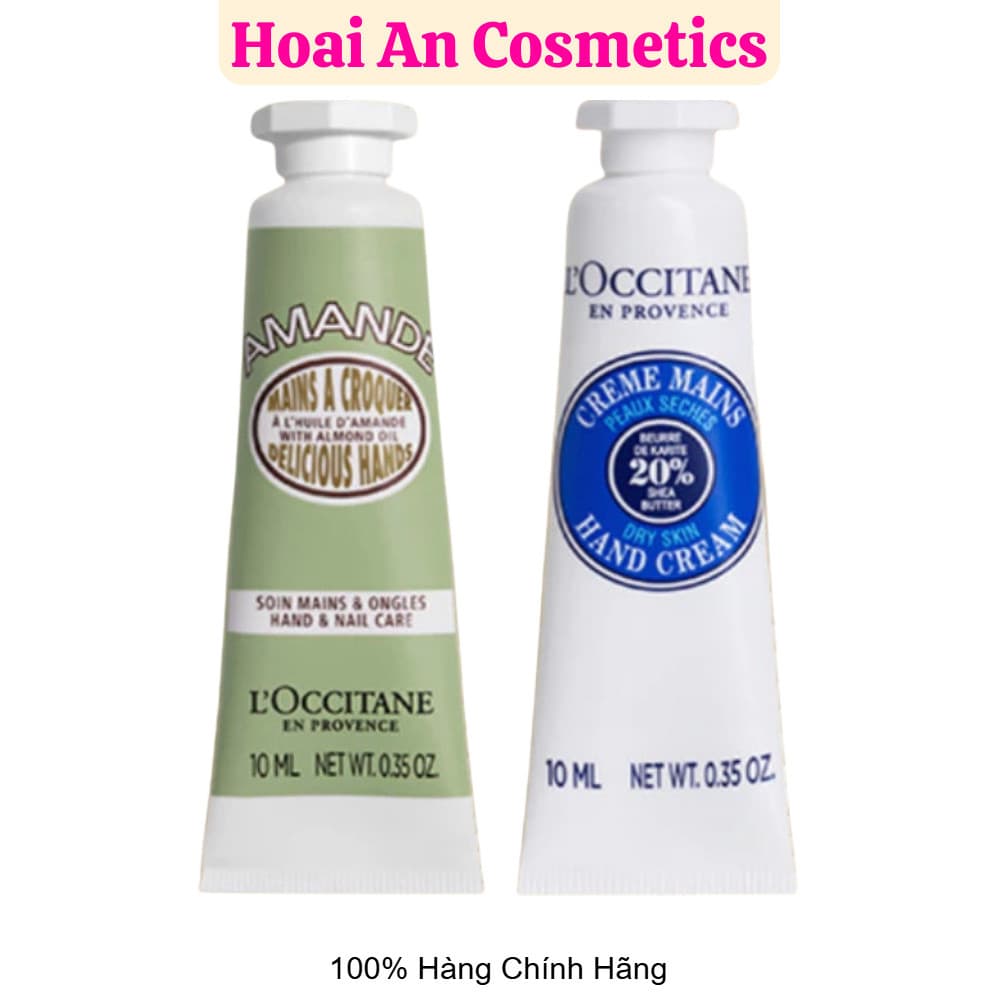 Kem Dưỡng Da Tay L’O Ccitane Hand Cream 10ml – Hạnh Nhân & Bơ Hạt Mỡ