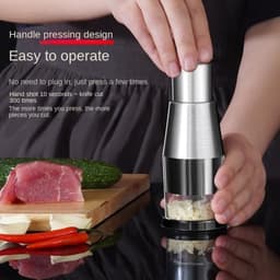 Dụng Cụ Băm Tỏi Ớt Gừng Bằng Inox 304 Tiện Dụng Cho Nhà Bếp VOICON-[PM66] Kích Thước 16x6x6 cm Trọng Lượng 140g 8