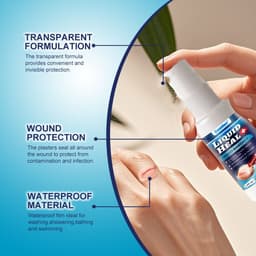 Xịt Tạo Băng Cá Nhân Sinh Học Liquid Heal 30ml, Lành Vết Thương, Kháng Nước, Kháng Khuẩn_GIÁ SOCK   8