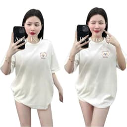 [ Áo Thun MỎNG ] Áo thun cotton nữ Bình Dân cổ tròn vải mỏng nhẹ form rộng unisex -cáo thêu xinh -thuhoai009 8