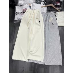 [ Rẻ Vô Địch ] Quần Nỉ Nữ Ống Suông Lưng Cao Cạp Chun Chất Nỉ 2 Da Có Dây Rút Lưng Thun Co Giãn Cực Hotter 4