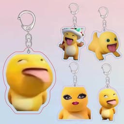 Móc Khóa Nailong Khủng Long  Meme Nhựa Acrylic Treo Balo-Qùa Tặng Bạn Bè 1
