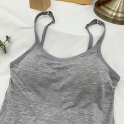 < Kèm Đệm Mút  > Áo 2 Dây Đệm Mút Ngực Co Giãn, Dây Điều Chỉnh quảng châu nơ xinh đẹp -LADYER 9
