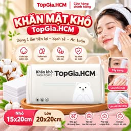 Combo 4 Bịch Khăn mặt khô TopGia Khăn tẩy trang dùng 1 lần,an toàn-lành tính phù hợp cho mọi làn da 1