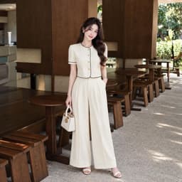 Set đồ nữ xᶖnh N71 : Set bộ xᶖnh,S.M.L.XL thời trang trẻ trung năng động, Đồ du lịch, - Áo, Women 1